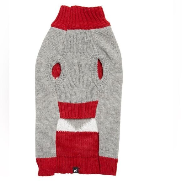 HOTEL DOGGY Pride Santa Dog Sweater, Red/Gray, Gay Pride, Medium, NWT - Picture 3 of 12